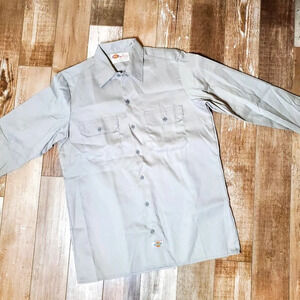 Dickies Men's Original Fit Long Sleeve Twill Work Shirt Size 15-15 1/2 x 34/35